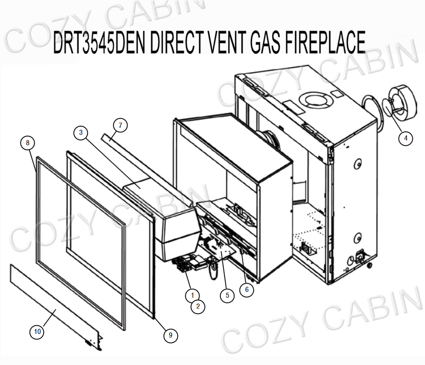 DIRECT VENT GAS FIREPLACE (DRT3545DEN) #DRT3545DEN